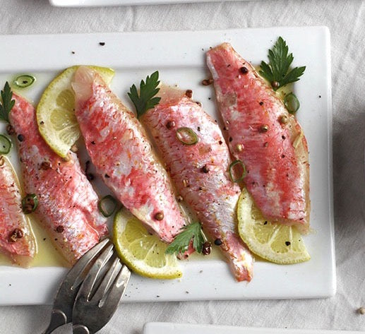 MARINATED RED MULLET FILLETS